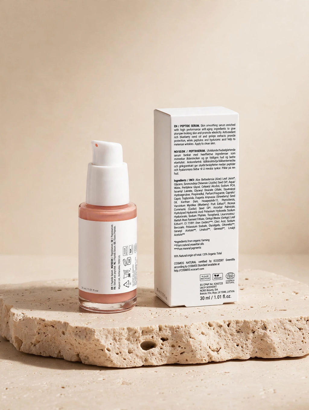 Sérum de péptidos – Hidratación y luminosidad para piel madura
