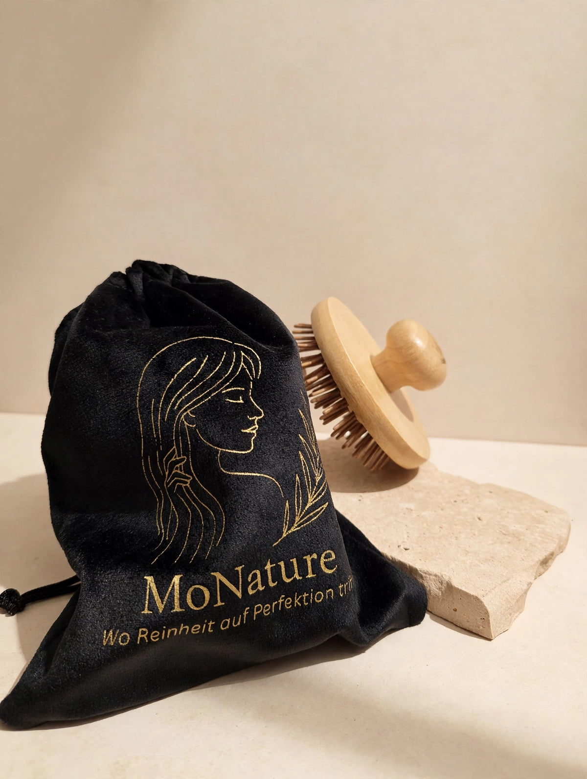 Bambus-Massagebürste aus Naturholz